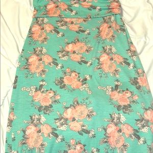 Floral Blue Maxi Skirt!